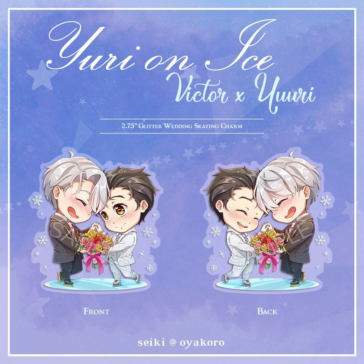 【yuka】DAIRIKU COUPLE BORDER EMBROIDER Yuri on Ice | Yuuri & Victor Wedding on Ice 2.75