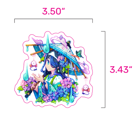 Ameonna: Yuuka Clear Cut Stickers