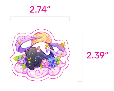 Yumekui Baku: Kuu Vaporwave Stickers