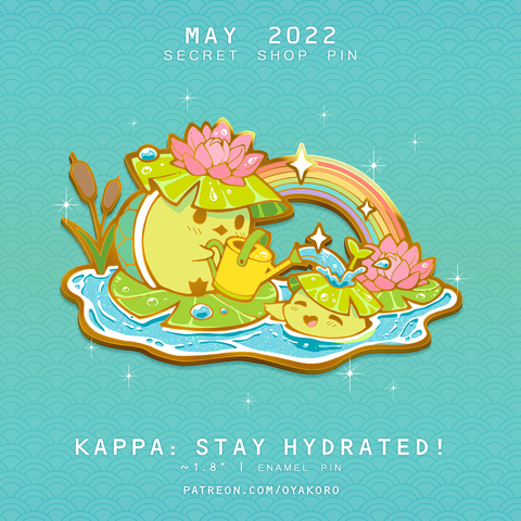 Kappa Family Pins: Stay Hydrated ~ Secret Shop Exclusive