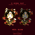 3 Eyed Cat Pins