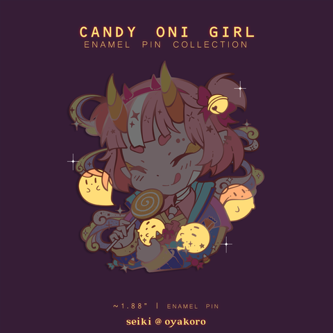 Candy Oni Girl Pin