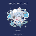 Ghost Neko Boy Pin