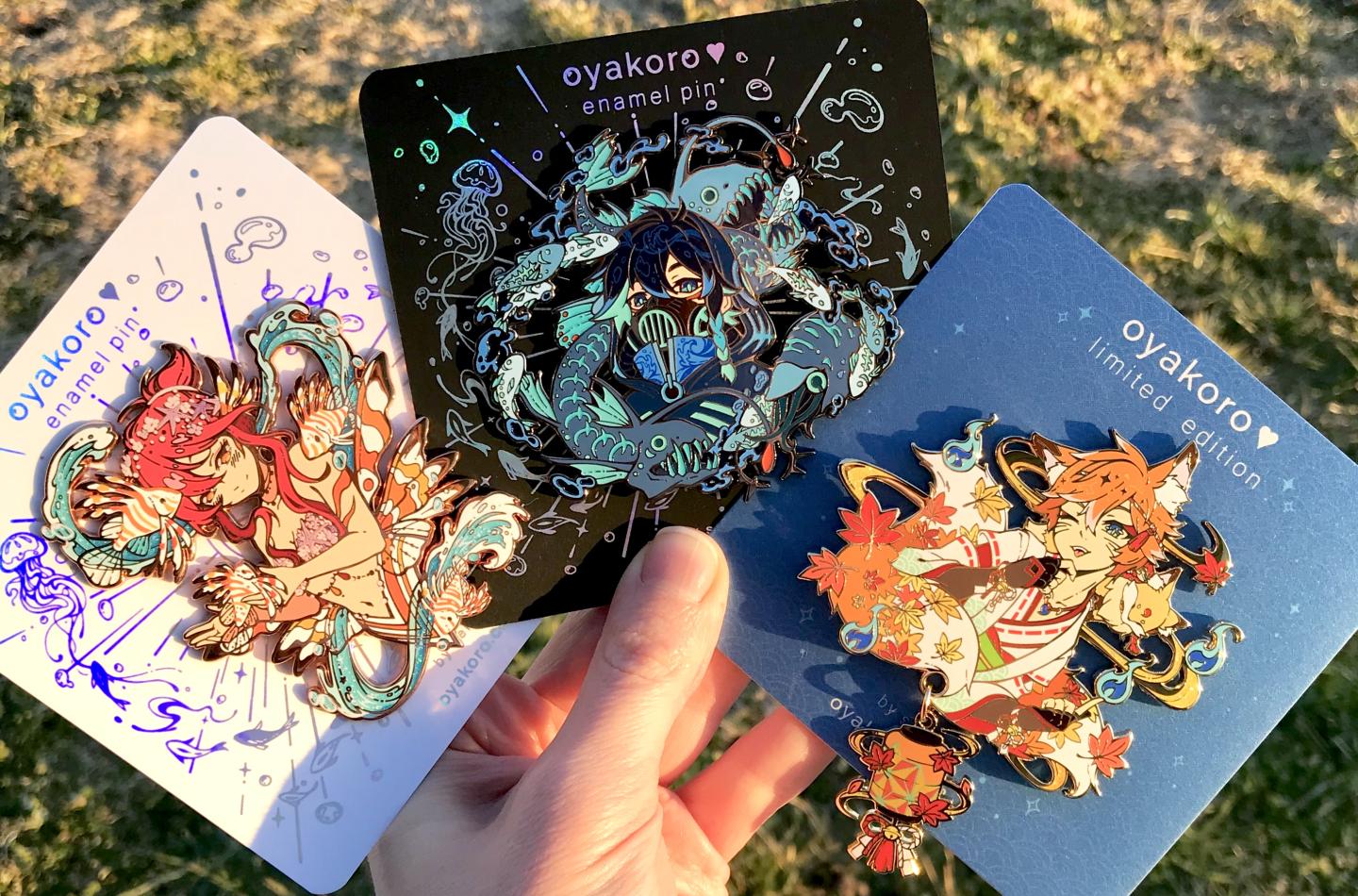 Kitsune Akito Pin Secret Shop Exclusive Deluxe LE oyakoro♥