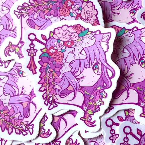 May Flowers Die Cut Stickers