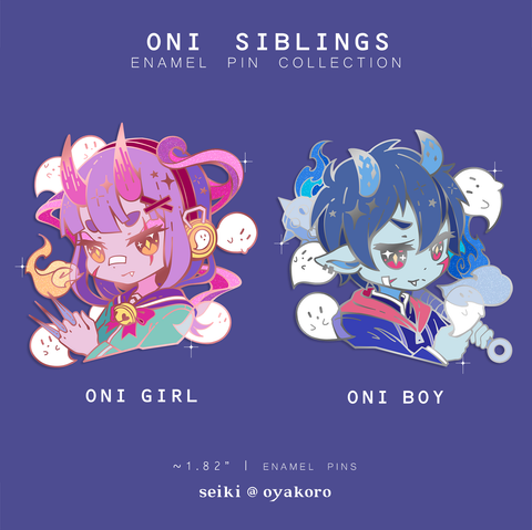 Oni Sibling Pins
