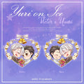 Yuri on Ice | Yuuri & Victor Wedding Heart 2.75" Double-Sided Glitter Acrylic Charm