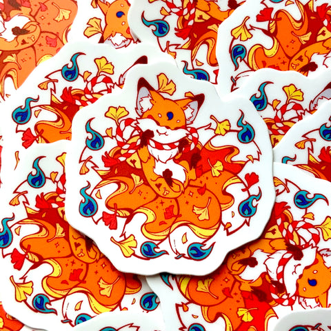 Lil Kitsune: Riru Die Cut Stickers